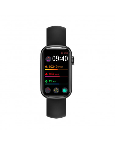 Smarty connected watch - ALLURE - silicone e bracciale milanese - frequenza cardiaca - pedometro - touch screen