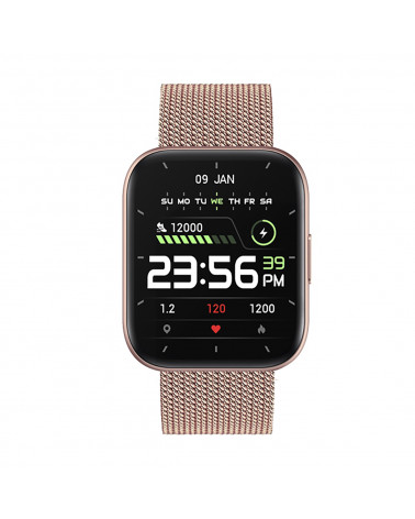 Smarty Connected Watch - Trendy - Milanaise-Mesh-Armband - Someil-Kontrolle - Schrittzähler - Touchscreen