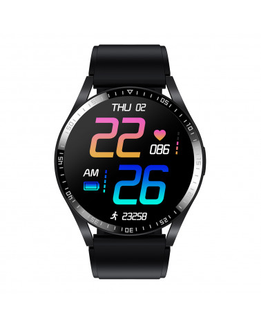 Orologio connesso - SMARTY2.0 - Race - Cinturino in silicone - Chiamata Bluetooth - Frequenza cardiaca - Pedometro