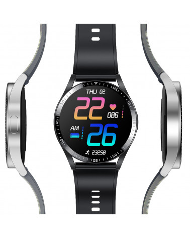 Montre connectée - SMARTY2.0 - Race - Bracelet silicone - Appel Bluetooth - Rythme cardiaque - Podomètre - écran tactile