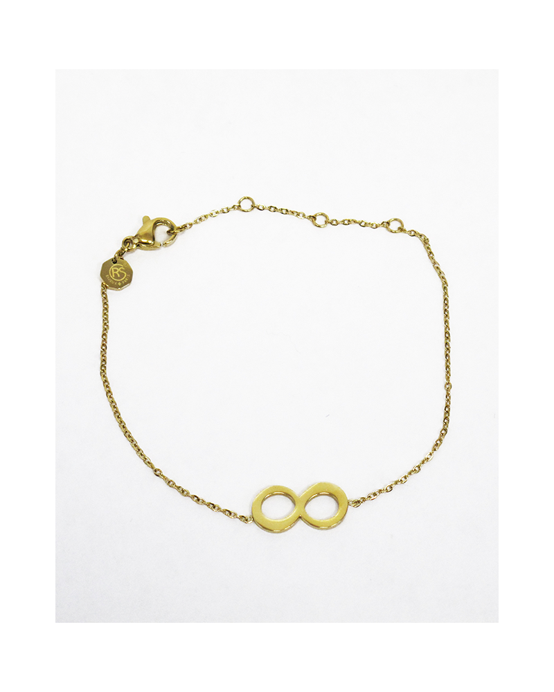 Bracelet femme - Trendykiss - BLT N° 14 - Bijou acier doré - bracelet avec motif infini