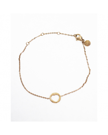 Bracelet femme - Trendykiss - BLT N° 14 - Bijou acier doré - bracelet avec coeur incrusté