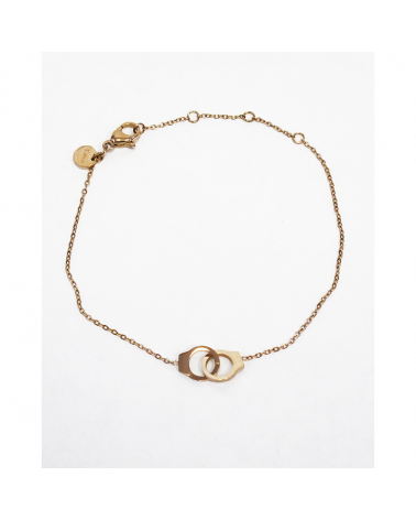 Bracelet femme - Trendykiss - BLT N° 15 - Bijou acier doré - bracelet avec menottes