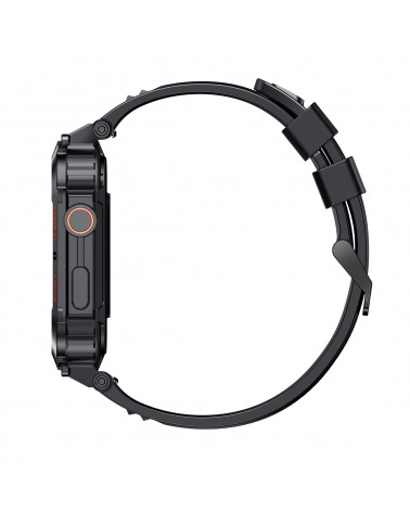 Connected watch - Smarty2.0 - Challenge - SW066A - Metal case - Silicone strap - Bluetooth call - Voice assistant