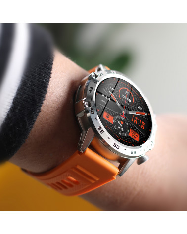 Connected Watch - Smarty2.0 - Game - SW065B - Metallgehäuse - Silikonarmband - Bluetooth-Anruf - Sprachassistentin