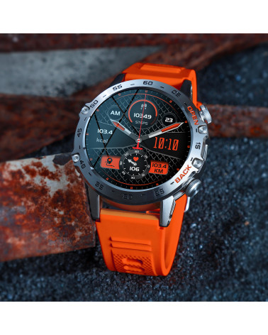 Connected Watch - Smarty2.0 - Game - SW065B - Metallgehäuse - Silikonarmband - Bluetooth-Anruf - Sprachassistentin