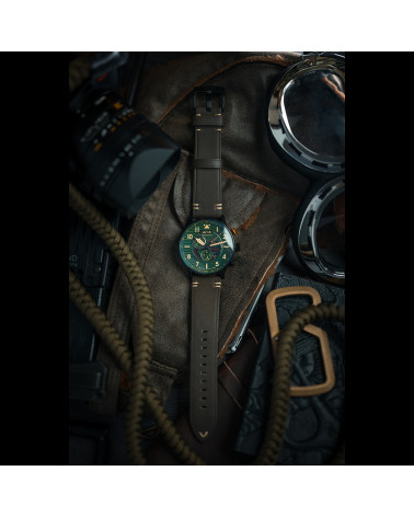 AVI-8 - Flyboy Tuskegee - Men's Watch - AV-4109-04 - Mechanical Quartz Chronograph Movement
