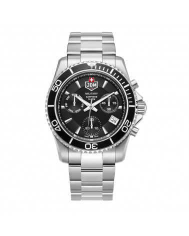 JDM Military Uhr - Herren - Schweizer Uhrwerk Ronda - Sierra Chrono Metall - JDM-WG019-01