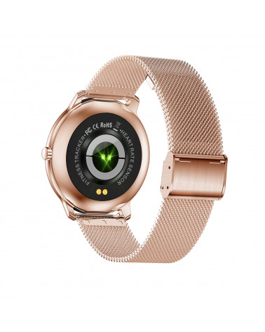 Smarty Smart watch - Eleganz - Milanese-Mesh-Armband - Schlafkontrolle - Schrittzähler - GPS - Touchscreen