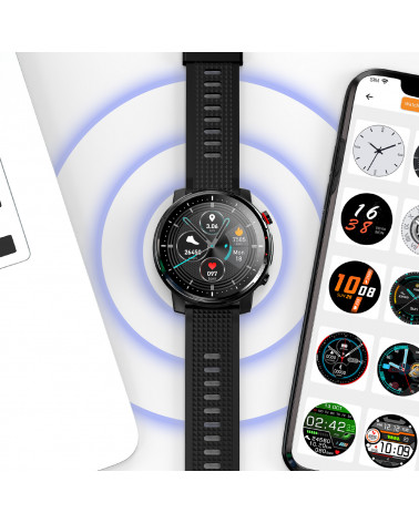 Smarty smart watch - Stadium - braccialetto in silicone - test cardio programmabile - GPS - LED
