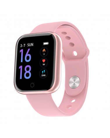 Smarty Smart watch - Wellness - braccialetto in silicone e mesh - temperatura - pedometro - fitness - GPS