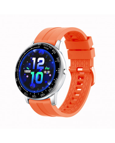 Smarty Smart Watch - Warm Up - Silikonarmband - Herzfrequenz - Schrittzähler - GPS - Wetter - Touchscreen