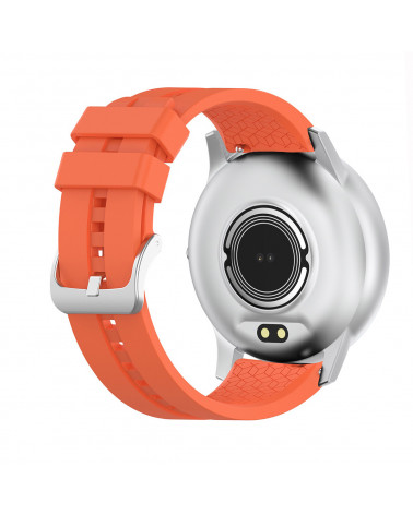 Smarty Smart Watch - Warm Up - Silikonarmband - Herzfrequenz - Schrittzähler - GPS - Wetter - Touchscreen