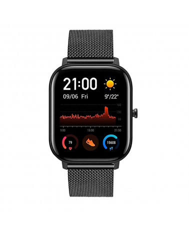 Montre connectée Smarty - Lifestyle Mesh - bracelet maille milanaise - rythme cardiaque - consommation calories - fitness - GPS
