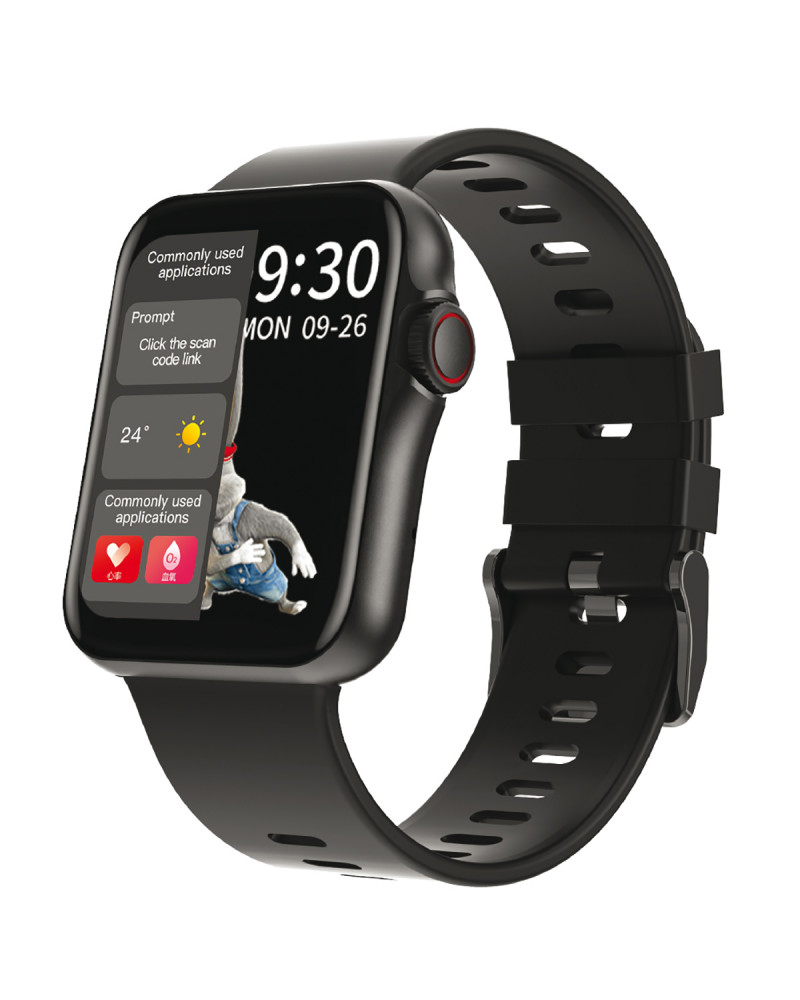 SMARTY Connected Watch - Silicone Standing - Polsino in silicone - Consumo di calorie - Chiamata Bluetooth - Fitness - GPS