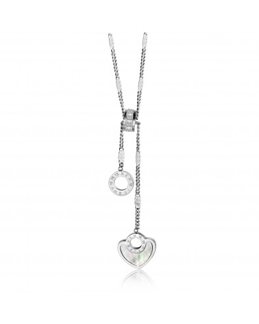 Women's necklace - Lee Cooper - LC,N,01004,320 - steel jewellery - silver plated