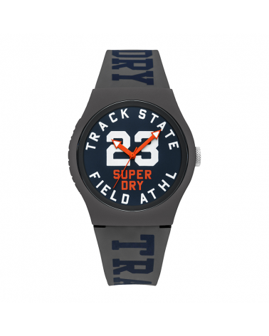 Superdry Urban Track & Field - analogue men's watch round plastic case silicone strap